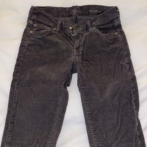 7 for all mankind dark corduroy pants